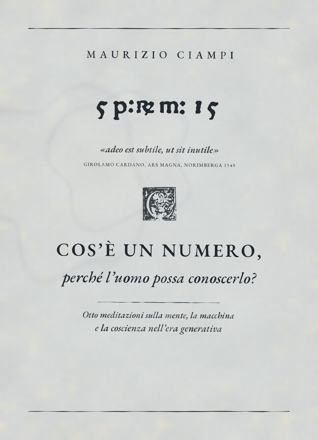 Cos'è un numero - Copertina